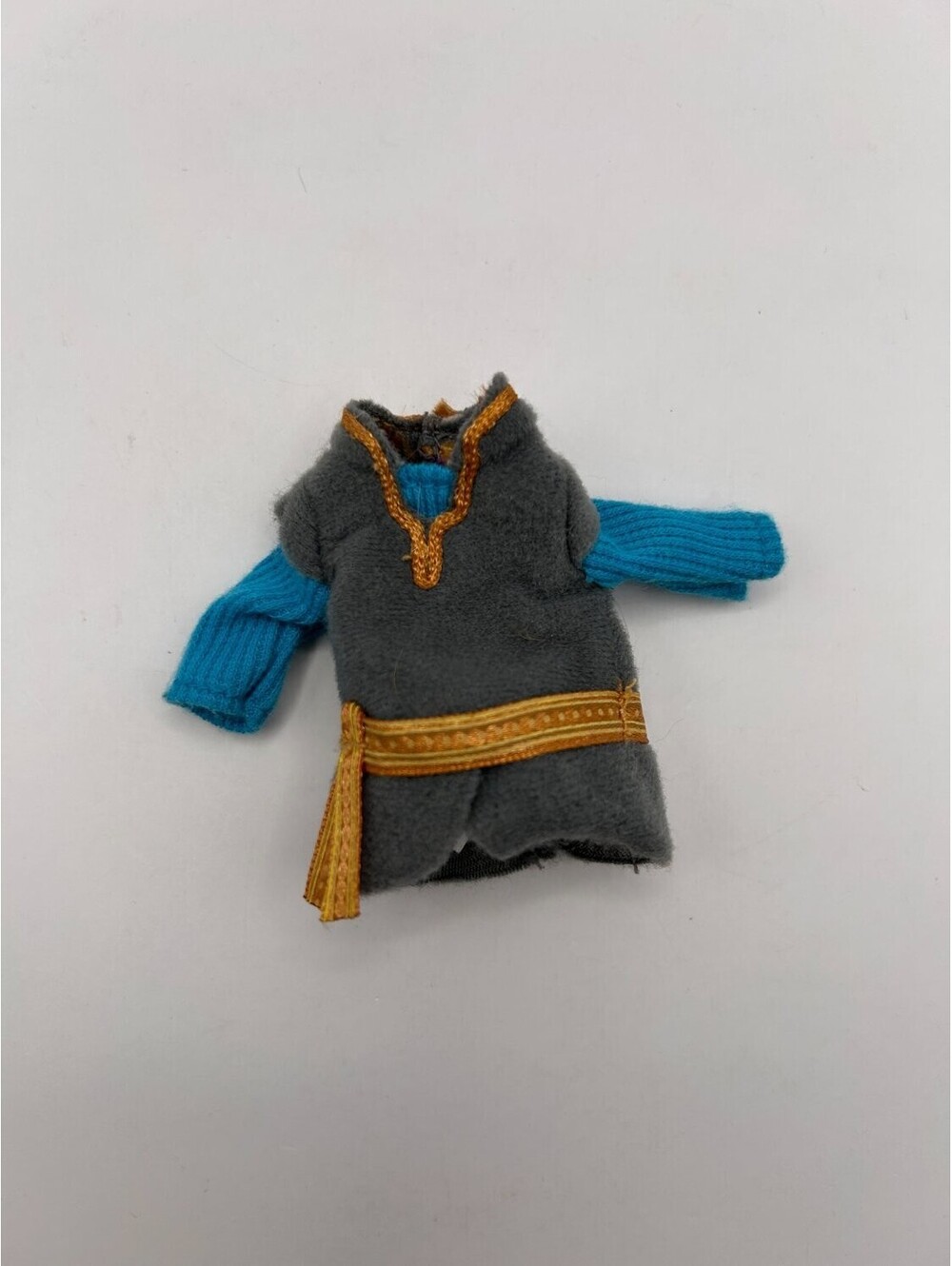 JAKKS Disney Frozen Kristoff Petite 6" Doll Tunic Top Gray Blue Sleeve Gold Belt